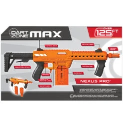 [Toymana Exclusive] Dart Zone Nexus Pro Ultimate Dart Blaster -Best Toys Shop 6100 NexusProUltimateDartBlasterBackPanel