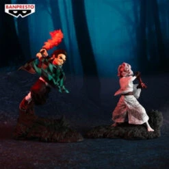 BANPRESTO Demon Slayer: Kimetsu No Yaiba Combination Battle Bundle [89195 Tanjiro + 89196 Rui]