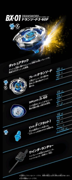 Beyblade X BX 01 Starter Dran Sword 3-60F 13 Beyblade X BX 01 Starter Dran Sword 3-60F -Best Toys Shop 910381BX01 7
