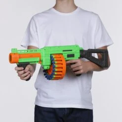 Dart Zone Villainator Sureshot Series Darts -Best Toys Shop Adventure Force Villainator Submachine Pump Action SuperDrum Dart Blaster Compatible with NERF 6